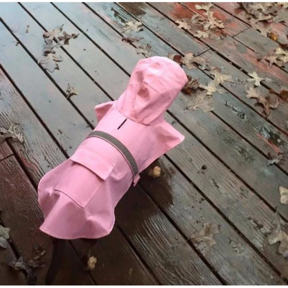 Guardian Gear Rain Jacket for Dog, Pink, Waterproof Shell, Reflective Strip